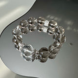 Smoky Quartz & Clear Quartz Healing Bracelet
